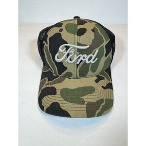 New Ford Mesh Trucker Baseball Hat Cap Camouflage Camo Official